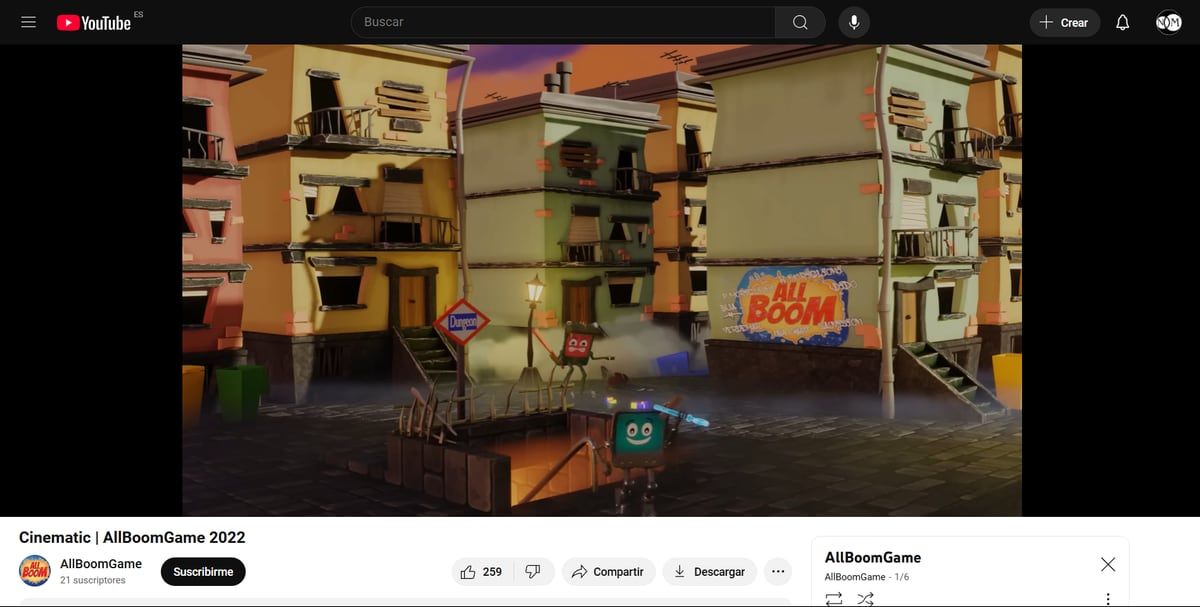 Captura de AllBoomGame
