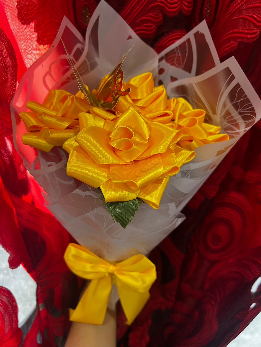 Amber Yellow Dahlia
